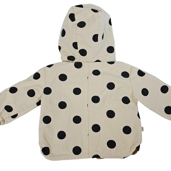 *Last chance item** Baby Toddler Jacket Reversible Unisex Kids Khaki Polka Dot - Picture 11 of 16